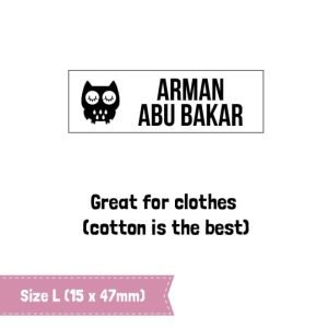 Clothing Labels (Size L) - Iron On