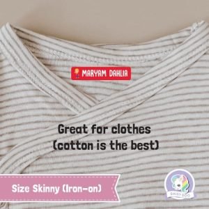 Clothing Labels (Skinny) - Iron On