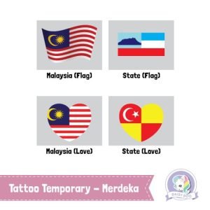 [SPECIAL] Temporary Tattoo Sticker - Merdeka